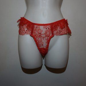 Agent Provocateur Adara Brief lace w/ leather new